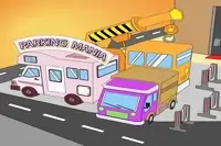 Atolamento de estacionamento 3D on-line